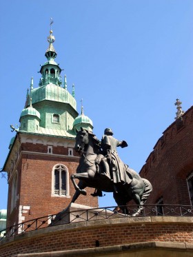 Pomnik Tadeusza Kościuszki na Wawelu - zbliżenie
